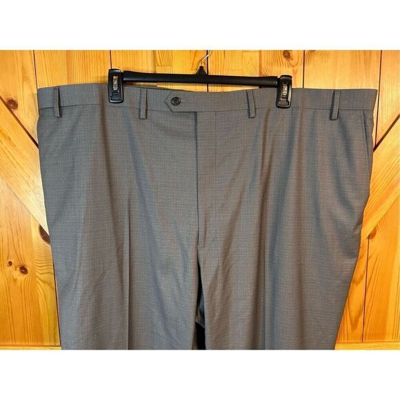 Shaquille O’Neal gray textured pants 52 x 32 big and tall stretch nwt (4847) - Picture 3 of 7
